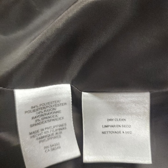 Harris/Wallace Wool Blend Full Zip Front Black Jacket Size 8 - Picture 6 of 9